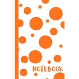 Notebook: 5 x 8 Mini Graph Sketchbook with colourful orange dots