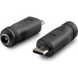 Notebook Adaptör Ucu Çevirici Type-C (M) To 5.5*2.5 (F) 10LU Paket Siyah HDX1340