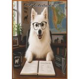 Notebook: American Eskimo Dog Notebook | 7" x 10" Ruled Journal | 300 Lined Pages | Dog Lover Writing Notebook Diary, Planner | Gift for American Eskimo Dog Owners and Enthusiasts