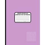 NOTEBOOK | Graph ruled 5x5 | 200 pages | 8.5x11 inches | grayish magenta