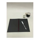 Notebook Siyah Yaprakli Spiralli Defter 15X21 Cm 100 Gr 40 Yaprak 80 Sayfa Ve Beyaz Kalitli Jel Kale