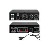 Notel Stereo Amfi 100 Watt Bt Pc Mic Usb Sd 12v 220v NOT-306