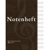Notenheft - 12 Notenzeilen/Seite - 100 Seiten: Notenpapier für Musikschule, Unterricht & Komposition | Für Anfänger, Lehrer & Profis