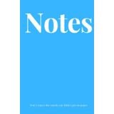 Notes (blue) hardcover: Don't regret the words you didn't put on paper (Notes you didn't regret)