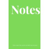 Notes (green) Hardcover: Don't regret the words you didn't put on paper (Notes you didn't regret)