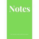 Notes (green) paperback: Don't regret the words you didn't put on paper (Notes you didn't regret)