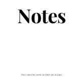 Notes (White) hardcover: Don't regret the words you didn't put on paper (Notes you didn't regret)
