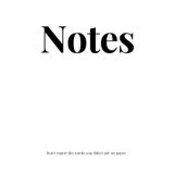 Notes (White) paperback: Don't regret the words you didn't put on paper (Notes you didn't regret)