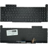 Notespare Asus Rog OKN1-4L2TU1118155000042 Türkçe Işıklı Siyah Türkçe Uyumlu Laptop Klavye