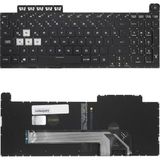 Notespare Asus Uyumlu Tuf Gaming F15 FX506LH-HN004A4, F15 FX506LH-HN004A5 Işıklı Klavye Siyah Tr - 001-Renkli - YOK