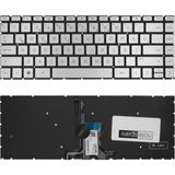 Notespare Hp Uyumlu 14-Cs, 14-Cy, 14-Dd, 14-Df, 14-Dg, 14-Dh Klavye Tr Işıklı Gümüş Gri - 001-Renkli - YOK