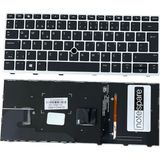 Notespare Hp Uyumlu Elitebook 830 G6 (7HT57EC), 830 G6 (7HT58EC), 830 G6 (7HT59EC) Işıklı Klavye Siyah Tr - 001-Renkli - YOK