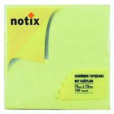 Notix Pastel Sarı 100 Yaprak 75x75 Asmalı Yapışkanlı Not Kağıdı