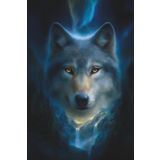 Notizbuch 80 Seiten kariert – Mystischer Wolf in nordischer Nacht für Wolfsfans, Naturfreunde & Fantasy-Liebhaber.: Kariertes Journal mit ... Naturbeobachtungen & kreative Inspiration.