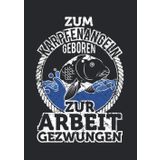 Notizbuch A4 kariert mit Softcover Design: Kaprfenangeln Karpfen Angler Spruch Fischer Spruch Geschenk: 120 karierte DIN A4 Seiten