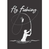 Notizbuch A5 kariert mit Softcover Design: Fly Fishing Fliegenangler Design für Fliegenfischer Angler: 120 karierte DIN A5 Seiten (German Edition)