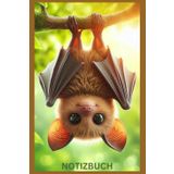 Notizbuch Kleine Fledermaus, Buch: Geschenk für Tier Liebhaber & Natur Fans, Accessoires, DIN A5, Zubehör, Unique: Tagebuch, Journal, Taschenbuch, ... Damen & Herren, Kinder, süße Tiere,Pets
