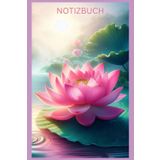 Notizbuch Lotus, Buch, Geschenk für Japan Fans & Liebhaber, Zubehör, typisches Blumen Motiv: Tagebuch, Journal, Taschenbuch, Notizheft, Organizer, ... Japanisches Design, Japanische Lotusblume,See
