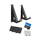 NOTMBESTM Klavye/Dizüstü Bilgisayar/Tablet için Evrensel Duvara Montaj Depolama Düzenleyici, Elektronik için Duvar Teşhir Rafı Tutucu, Resimler/Resimler/Çerçeveler/ Kitaplar için Duvar Askılarıyla