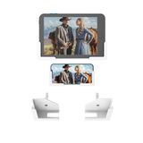 NOTMBESTM Tablet Duvara Monte Telefon Tutacağı ipad/Samsung/Kindle/E-Okuyucu için Uygun iPhone için Duvar Telefonu Montajı Mutfak/Duş/Ayna/Başucu için Uygun Yapışkan veya Vida ile Sabitlenmiştir (2