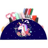 Notpa Ahşap Vip Gece Unicorn Gökkuşağı Cetvelli Masaüstü Kalemlik Çocuklar Için Organizer NOTPAVIP93