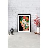Notpa Tek Tablo Çerçeve Görünümlü Ahşap Duvar Tablosu A4 21 x 29.7 A4-8 - Renkli