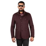 NOTRA REGULAR FİT DÜĞMELİ KAŞE KABAN BORDO L