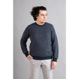 Notra Regular Fit Erkek Selanik Kumaş Triko Kazak yesil