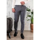 Notra Slimfit Dar Paça Erkek Yazlık Gabardin Chino Pantolon - 44 - Gri