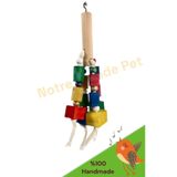 NOTREMONDEPET Ahşap Kuş Stres Oyuncağı