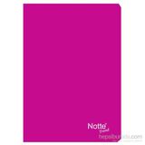 Notte 10351P Pembe Plastik Kapak A4 Kareli 60 Yaprak Defter