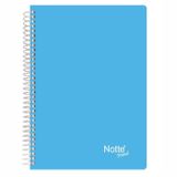Notte 60-350 Spiralli Plastik Kapak A4 Trend 40 Yaprak Kareli Defter