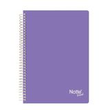 Notte 60-353 Spiralli Plastik Kapak A4 Trend 100 Yaprak Kareli Defter