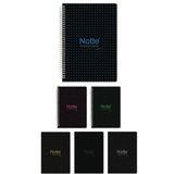 Notte 60-476 A4 Siyah 60 Sayfa Çizgili Spiralli Plastik Kapak Defter