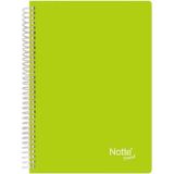 Notte A4 120 Yaprak Plastik Kapak Spiralli Kareli Defter