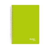 Notte Dikişli Plastik Kapak A5 Trend 100 Yaprak Çizgili Defter