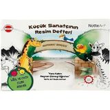 Notte Resim Defteri Büyük 40 Yaprak Karton Kapak Dikişli - Çok Renkli - Boyut