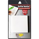 Notyaz 50 Yapraklı Şeffaf Kare Desenli Bloknot 75x75 mm