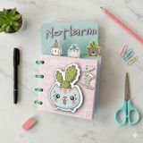 NotYaz Notlarım Sevimli Hayvan Temalı Xoox Spiralli Mini Bloknot, Çıkarılabilir Renkli Sayfalar, Pastel Tonlarda Dekoratif Tasarım (Kalpli Kapaklı Model)