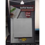 Notyaz Yapışkanlı Şeffaf Not Kağıdı 75x75 mm – 50 Yaprak, Pratik ve Dayanıklı Ofis Not Defteri