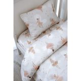 NOU Balerin Periler Çarşaflı Park Yatak Nevresim Takımı (80X120 - 35x45 - 70x110) -Fairy Garden