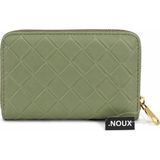Noux Premium Örgü Desenli Fermuarlı Cüzdan - Yeşil
