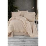 Nova %100 Pamuk Çift Kişilik Nevresim Takımı Bej