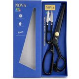 Nova 11 Numara Sk5 Paslanmaz Çelik Terzi Kumaş Kesim Makas + Metal Makas - 11NO