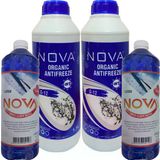 Nova -25 Derece Yeşil Antifriz 2 X 1.5 Litre + Cam Suyu 2 Lt