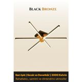 Nova 6 Bronz LED Tavan Avize – Kumandalı Dim Edilebilir – Aşağı Işık