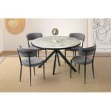 Nova Alfa Yuvarlak Açılır Mdf Mutfak Masa Sandalye Takımı 70X120