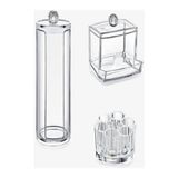 Nova Casa Akrilik Lüx 3'Lü Makyaj Organizer Set