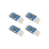 Nova Color 10'lu Tozsuz Beyaz Tebeşir, 4 Paket