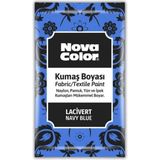 Nova Color 12 gr 1 Adet Kumaş Boyası Lacivert Renk ile Pamuk, Yün ve İpek Kumaşları Boyar
